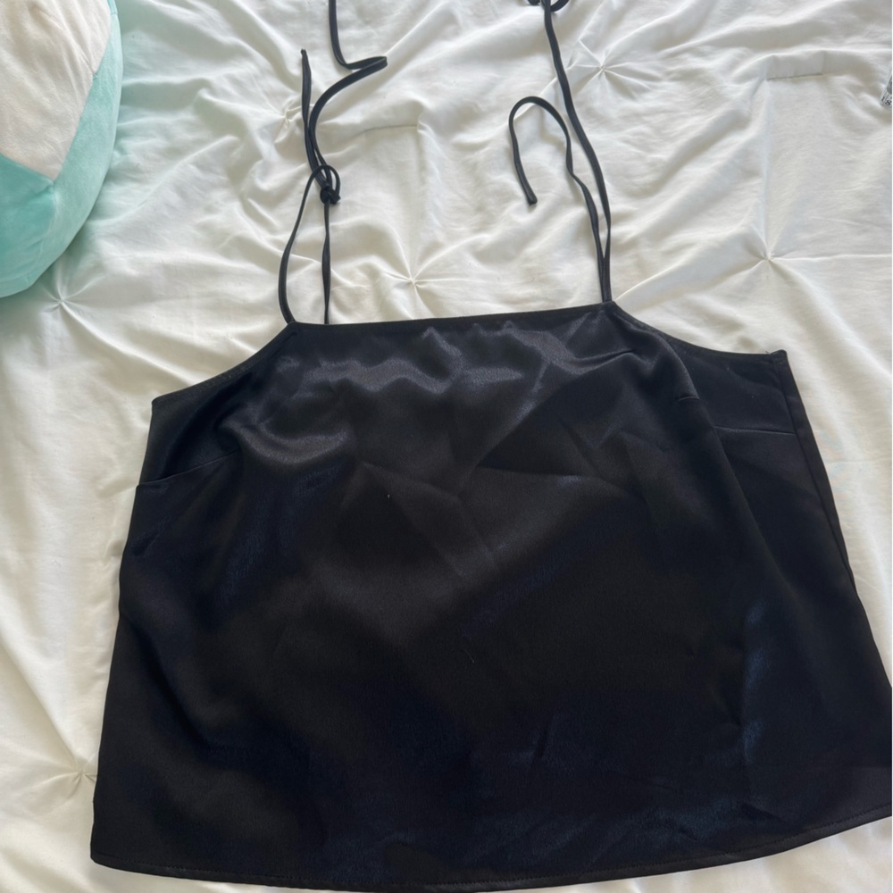 ASOS Black and White Strapless Top